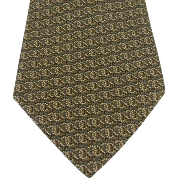 995145AP (S1) Chanel Tie Green Silk - Picture 3 of 11